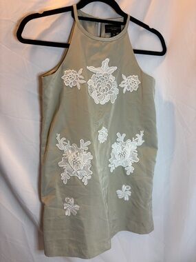 Victoria Beckham for Target Olive Top with White Lace Appliqué